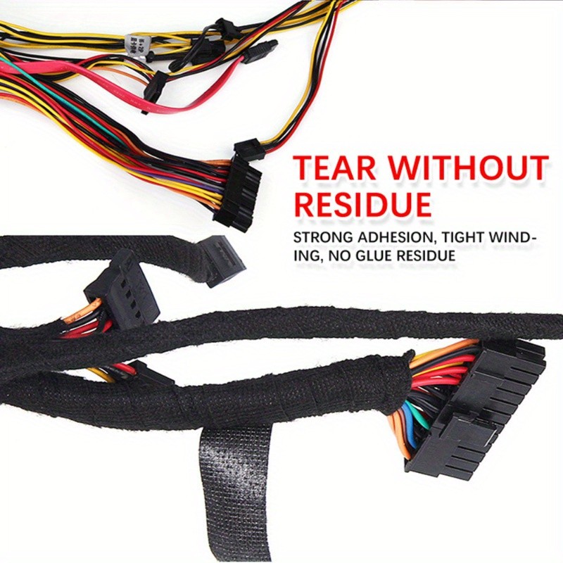 LDQ Heat-Resistant Electrical Tape – Durable Adhesive Cloth for Cable Management, Wiring Harnesses & Loom Organization