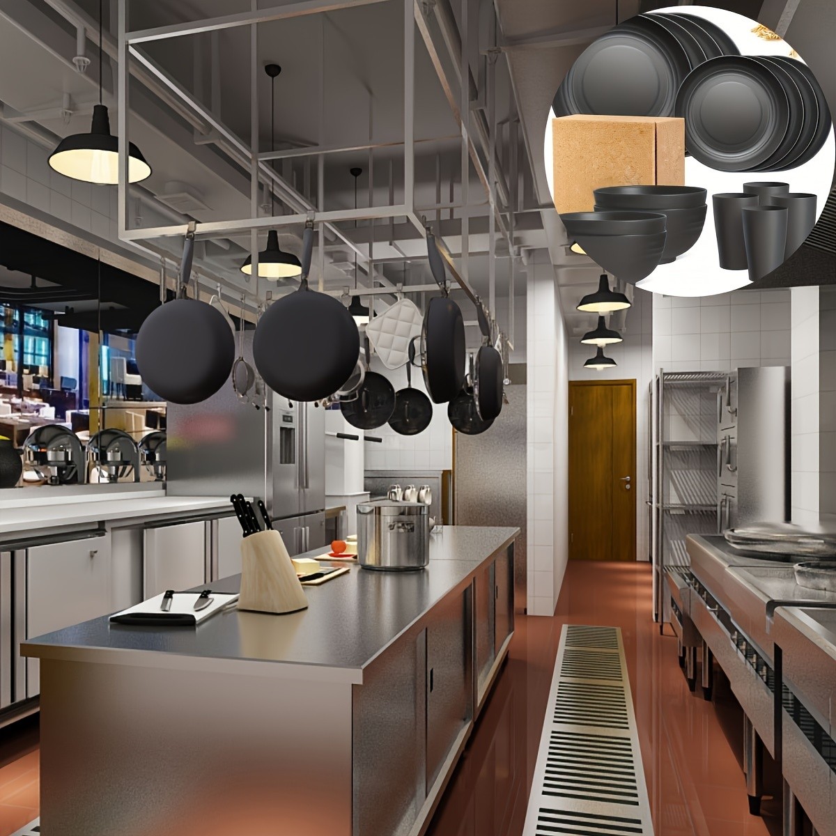 LDQ Unbreakable Plastic Dinnerware Set – 12pcs/16pcs Microwave & Dishwasher-Safe Plates, Bowls & Cups for Parties & Everyday Use