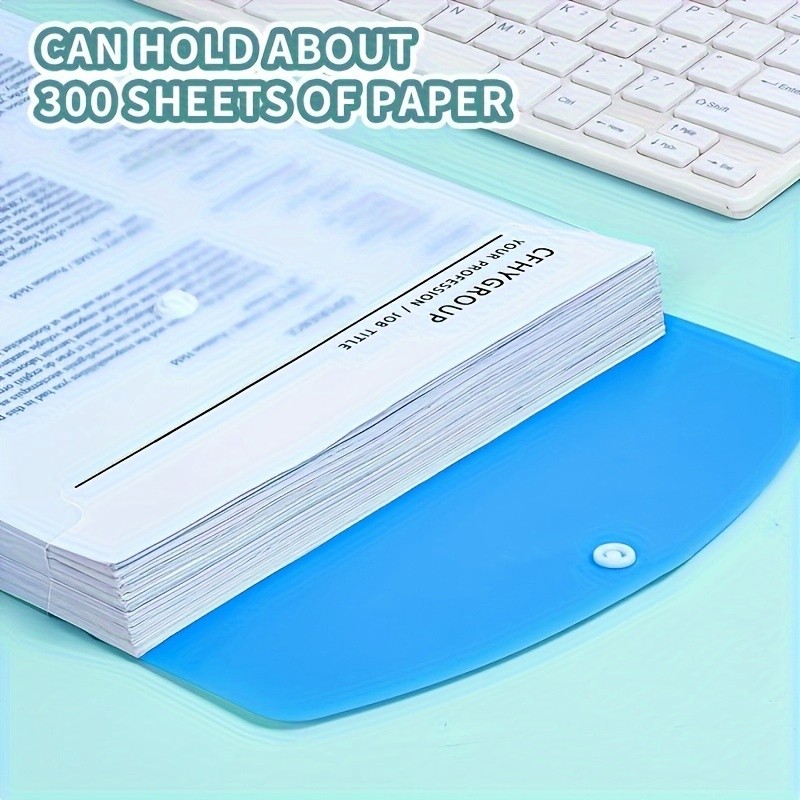 LDQ 12-Pack A4 Expanding File Folders – Heavy-Duty PP Document Organizers with Push-Button Lock & 11-Ring Binder Pockets