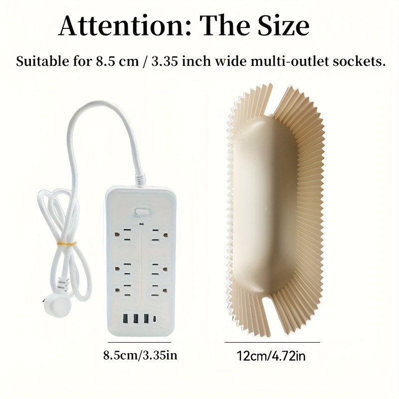 LDQ Cord Organizer Box with Lid – Scratch-Resistant Cable Management System for Desks, TV Units & Home Offices