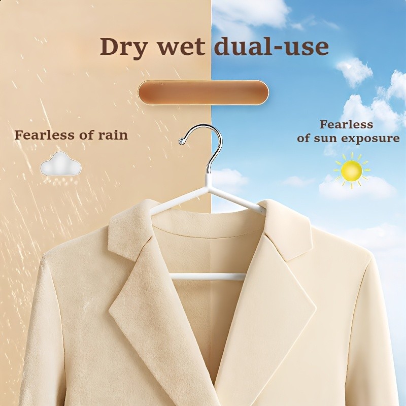 LDQ Heavy-Duty Non-Slip Metal Clothes Hangers – 10-Piece Traceless Space-Saving Set for Closets, Bedrooms & Home Storage