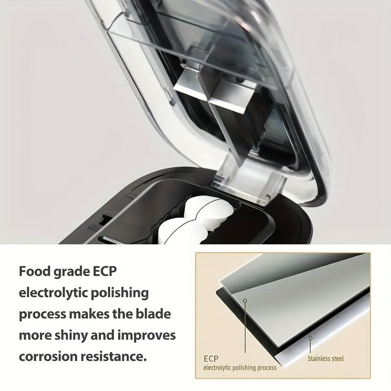 LDQ Portable Pill Cutter & Divider – Accurate One-to-Two Tablet Splitter with Easy-to-Use Medication Organizer Case