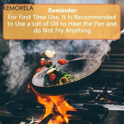 KEMORELA 304 Stainless Steel Nonstick Frying Pan – Easy-Clean Essential Pan for Eggs & Omelets