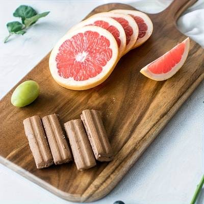 KEMORELA Wooden Cutting Boards with Handles – 1/2/6pcs Premium Serving & Charcuterie Trays