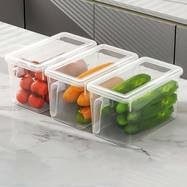 Awaoko 3pcs Extra Large Refrigerator Storage Boxes with Lids – Heavy-Duty, Stackable & Transparent