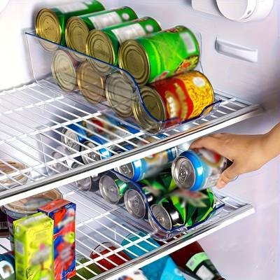 Awaoko 3pcs Pull-Top Acrylic Can Storage Boxes – Transparent Fridge Organizer Bins