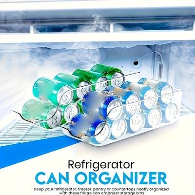 Awaoko 3pcs Pull-Top Acrylic Can Storage Boxes – Transparent Fridge Organizer Bins