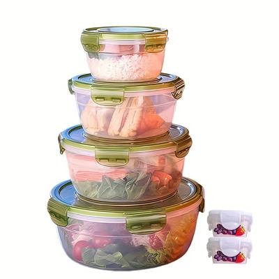 Awaoko 12pcs Airtight Rectangle Storage Container Set (6 Lids + 6 Containers) – Microwaveable & Fridge-Safe