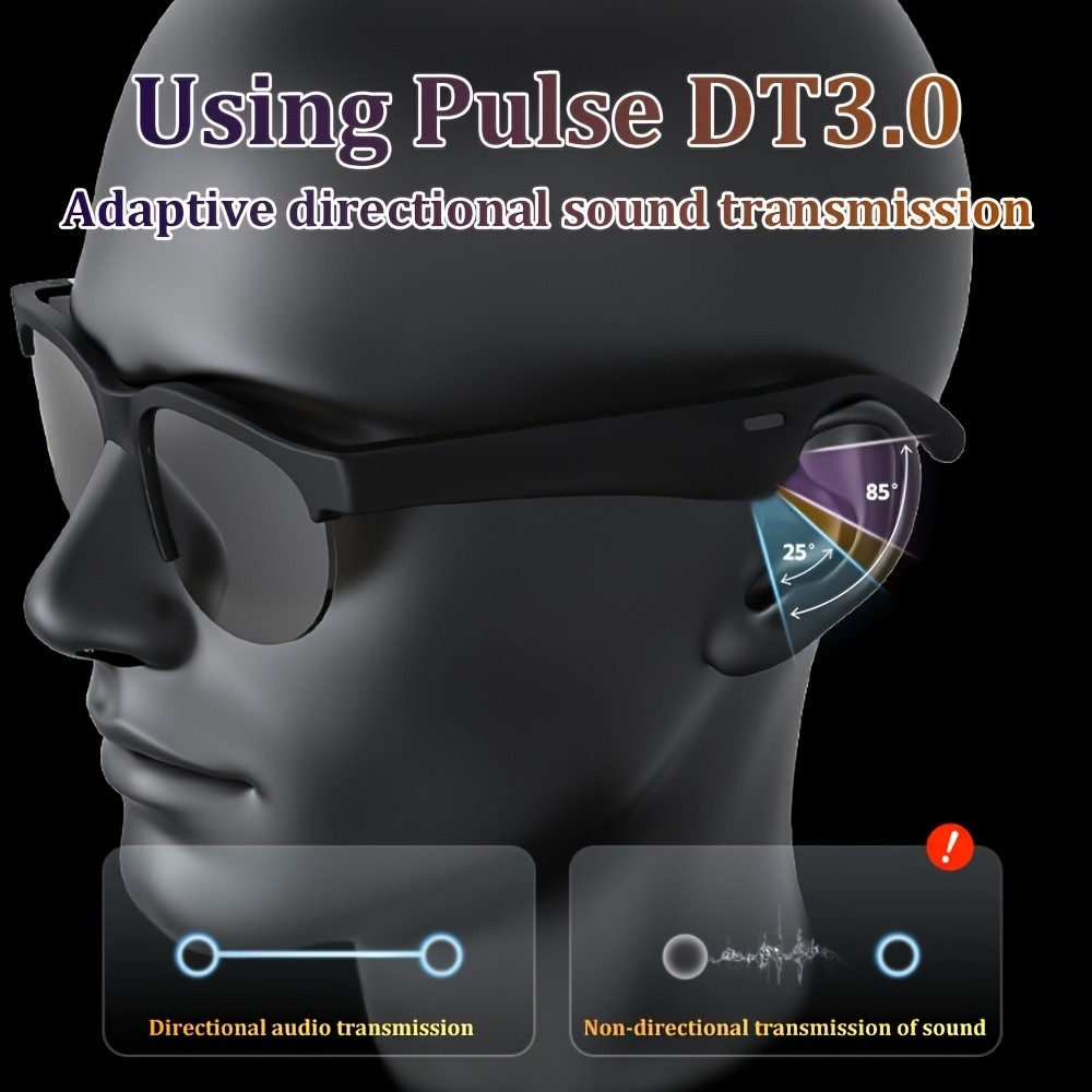 ANKRIYUL Smart Glasses – Wireless Audio Eyewear with Built-in Microphone