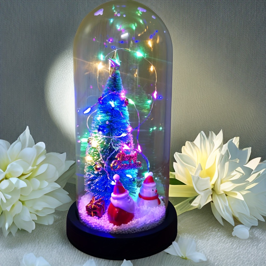 Eternal Glow Christmas Tree with Santa & Reindeer