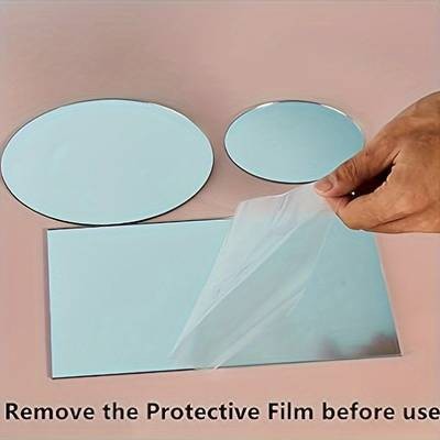 YIMUWN 7pcs Acrylic Mirror Photography Prop Set – Reflective Background Sheets for Professional Product Shoots
