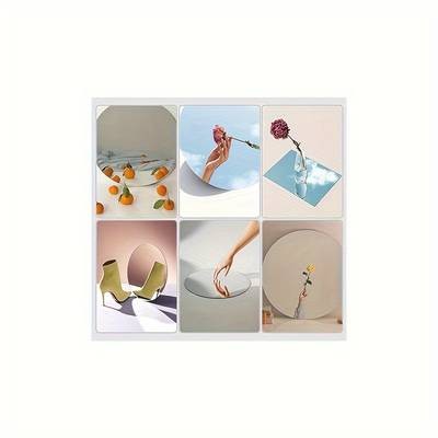 YIMUWN 7pcs Acrylic Mirror Photography Prop Set – Reflective Background Sheets for Professional Product Shoots