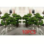 YIMUWN 10-Piece Miniature Model Tree Set – 4.72" Vintage Tabletop Scenery Trees