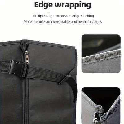 YIMUWN Brompton Folding Bike Storage Box – Waterproof Nylon Car Trunk Organizer (60×60×30 cm)