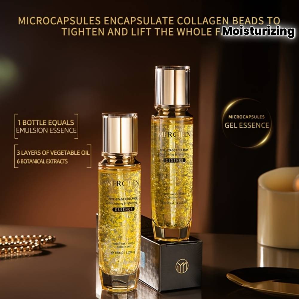MERCILEN 5-in-1 Collagen Essence Serum (120ml) – Moisturising, Brightening & Youth-Enhancing Face Essence