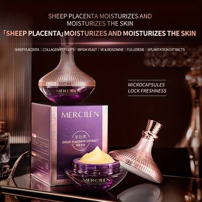 MERCILEN Sheep Placenta Collagen Moisturizing Cream (50g) – Deep Hydration & Smoother-Looking Skin
