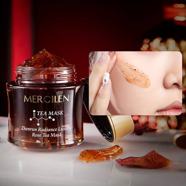 MERCILEN Rose Tea Facial Mask – Moisturising, Firming & Gentle Skincare Treatment