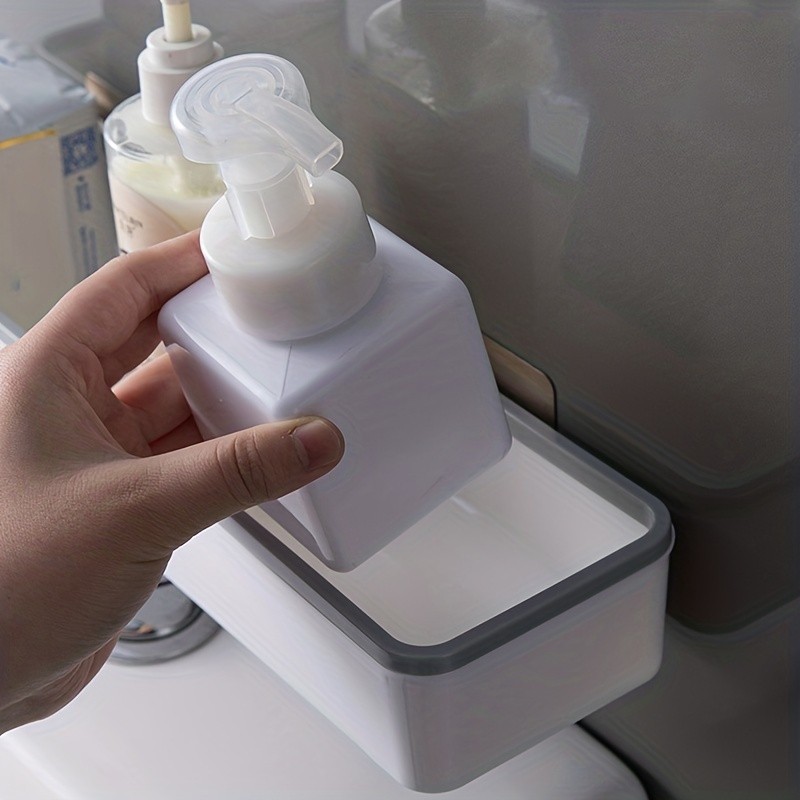 LDQ No-Drill Toilet Caddy & Dispenser – Wall-Mounted Storage Tray for Effortless NZ Bathroom Organisation