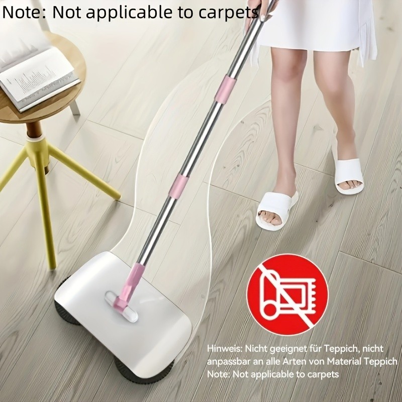 LDQ 2-in-1 Handheld Sweeper & Mop Combo – Automatic Push Broom with Dustpan for Effortless NZ Floor Cleaning
