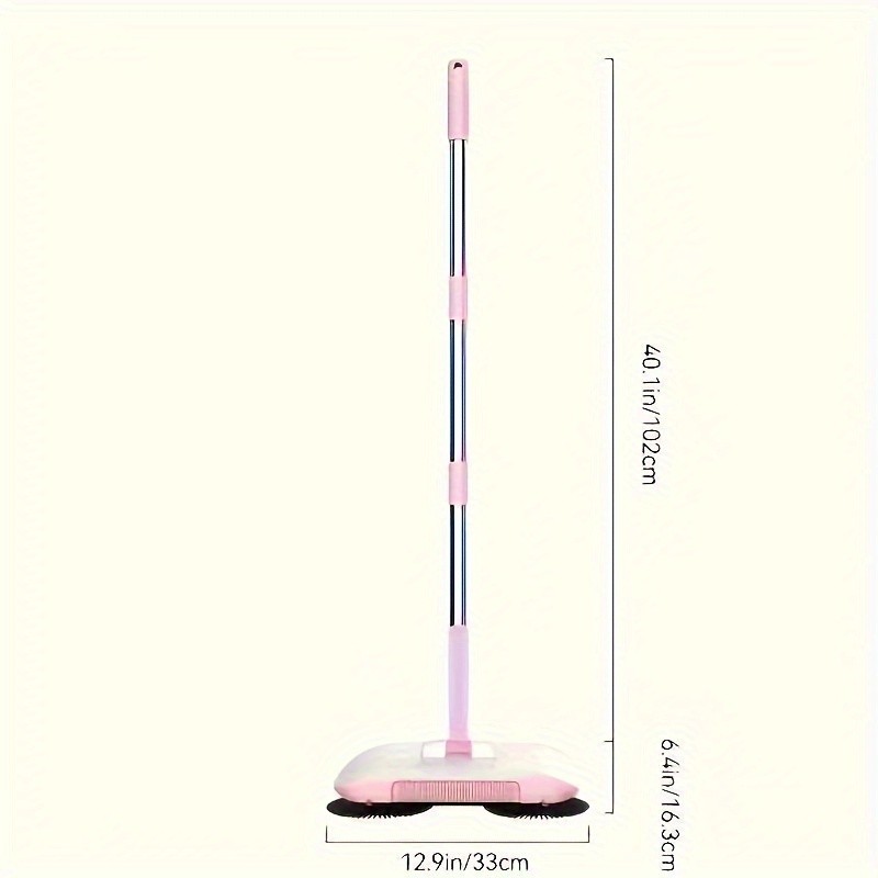 LDQ 2-in-1 Handheld Sweeper & Mop Combo – Automatic Push Broom with Dustpan for Effortless NZ Floor Cleaning