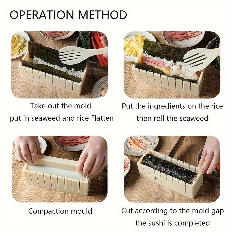 LDQ Easy-Shape Sushi Maker Set – 3-Piece Mold Kit for Fun DIY Creations in NZ Kitchens