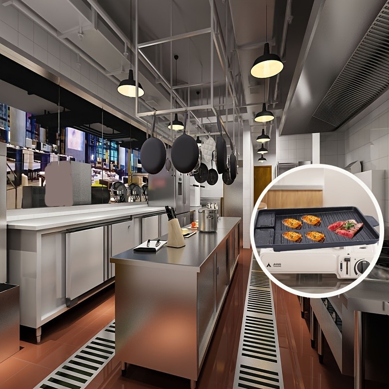 LDQ Smokeless Non-Stick Grill Pan – Durable Aluminium Alloy Rectangular Tray for Easy NZ Indoor & Outdoor BBQ