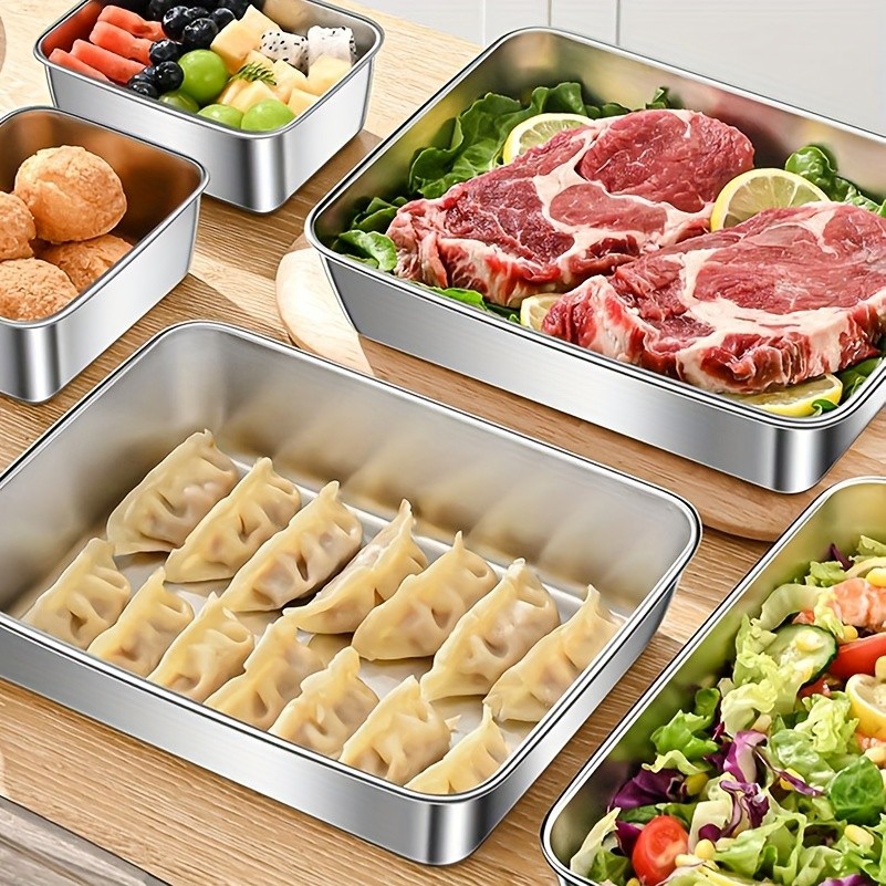 LDQ Leak-Proof Stainless Steel Food Container Set – Durable Microwave & Freezer-Safe Organisers for NZ Homes, Camping & Daily Storage