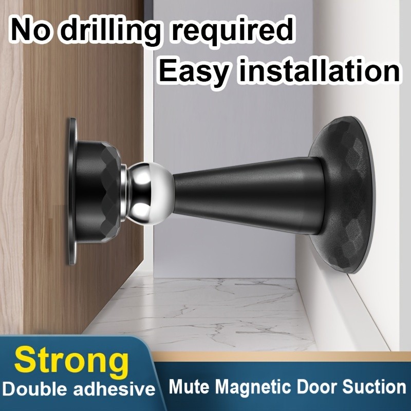 MCMLS Heavy-Duty Magnetic Door Stopper – No-Drill Anti-Slam Holder for Safe & Modern NZ Home Spaces