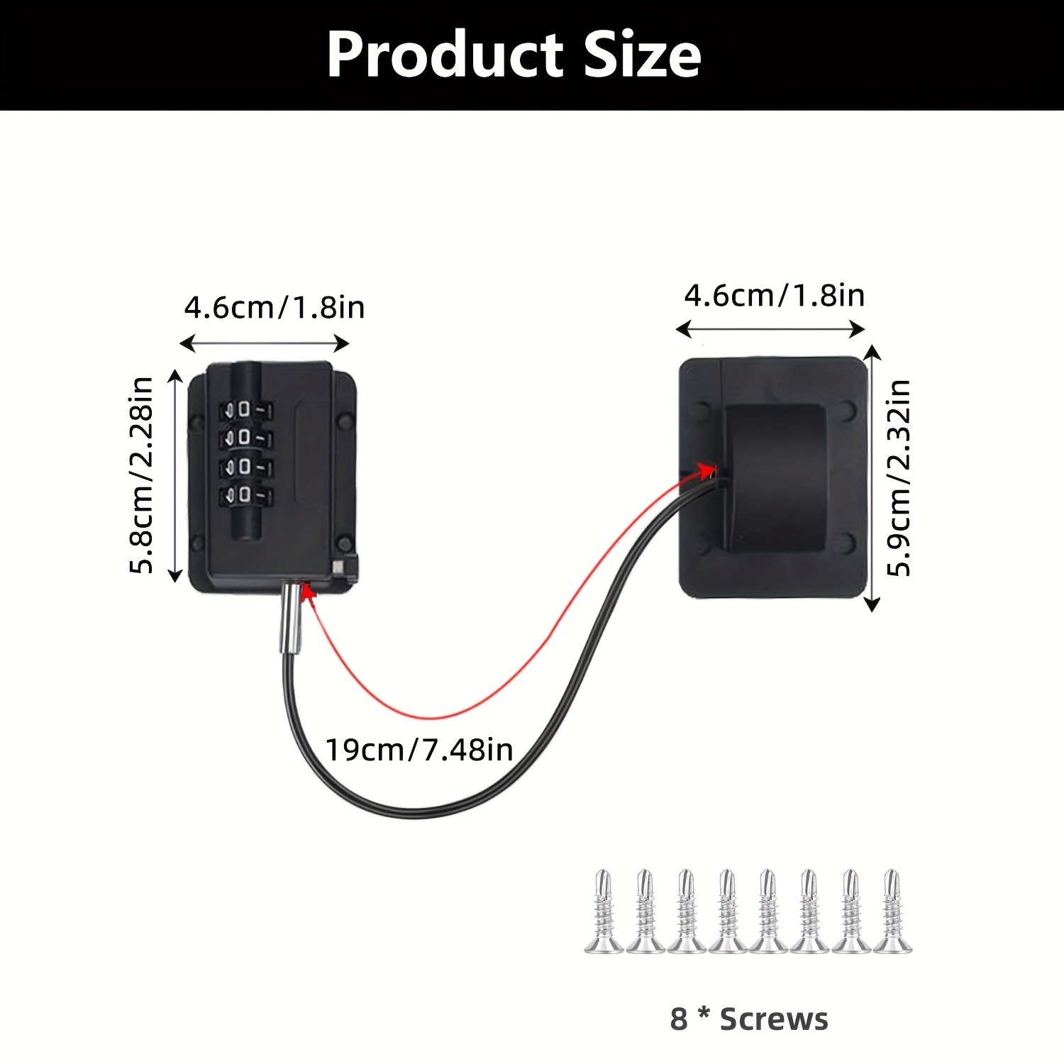 MCMLS Easy-Install Password Door Lock Set – No-Drill Multi-Surface Security Solution for NZ Homes & Appliances