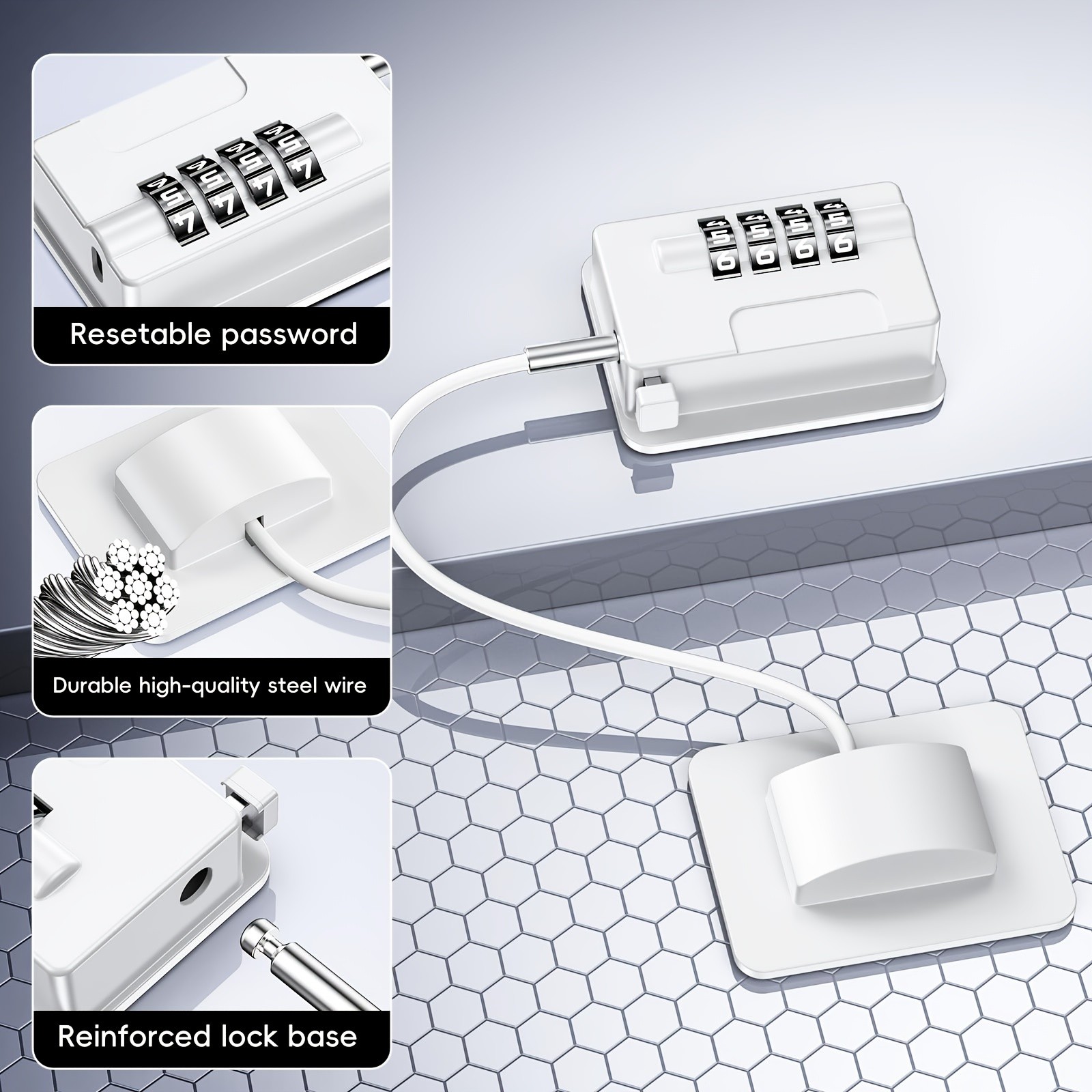 MCMLS Easy-Install Password Door Lock Set – No-Drill Multi-Surface Security Solution for NZ Homes & Appliances