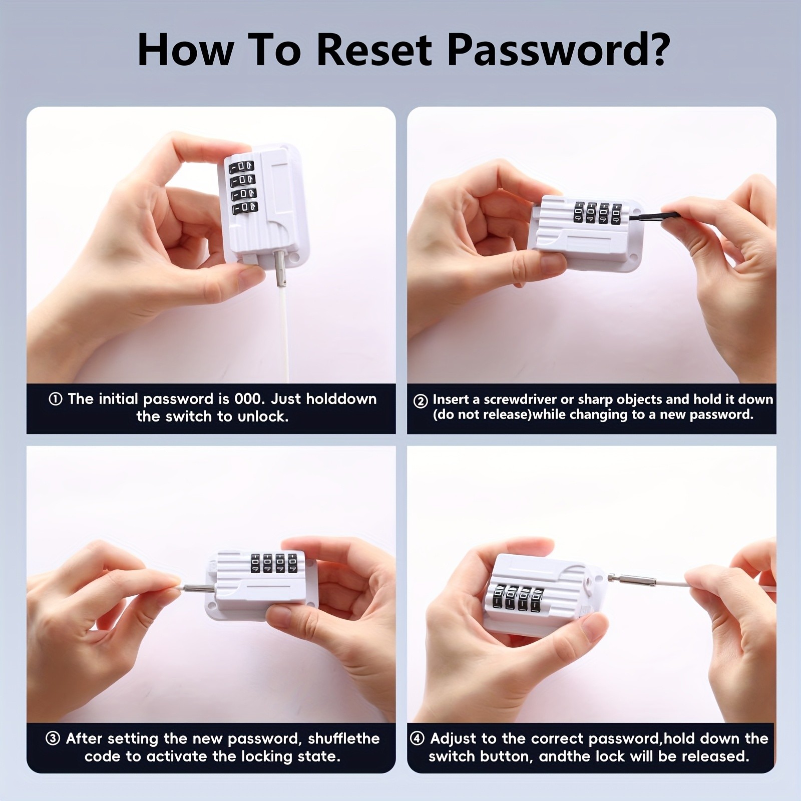 MCMLS Easy-Install Password Door Lock Set – No-Drill Multi-Surface Security Solution for NZ Homes & Appliances