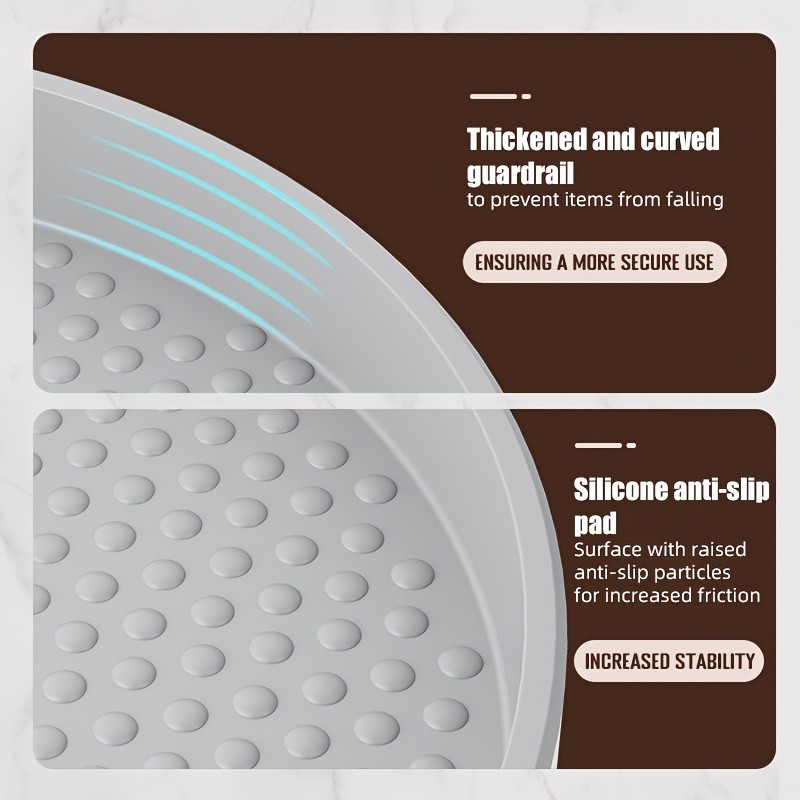 MCMLS 360° Rotating Storage Organizer – Space-Saving 10-Inch Multi-Purpose Spinning Tray for NZ Kitchens & Pantries