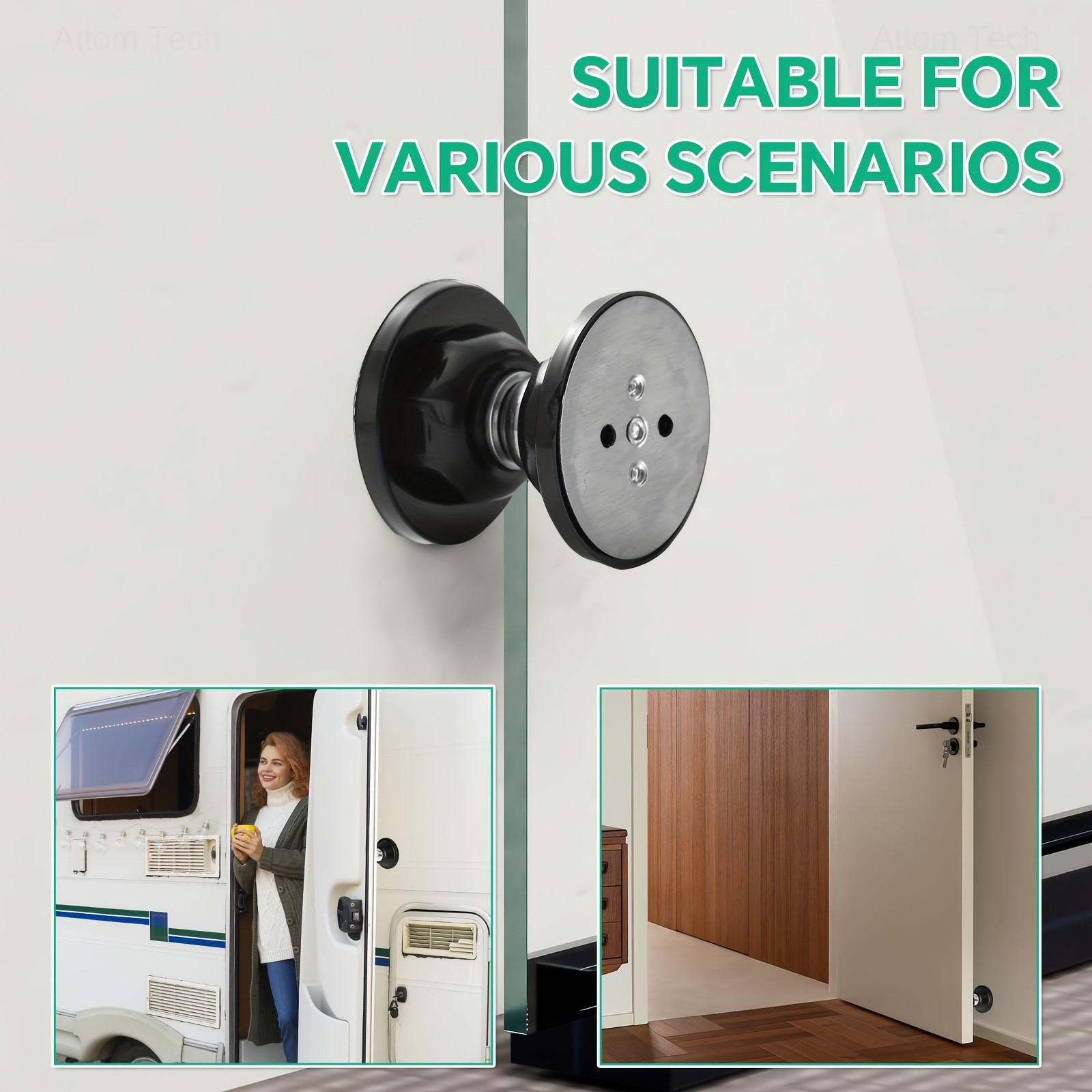 MCMLS Heavy-Duty Magnetic RV Door Holder – Anti-Collision, Non-Slip Door Stopper for NZ Campers, Motorhomes & Indoor Use