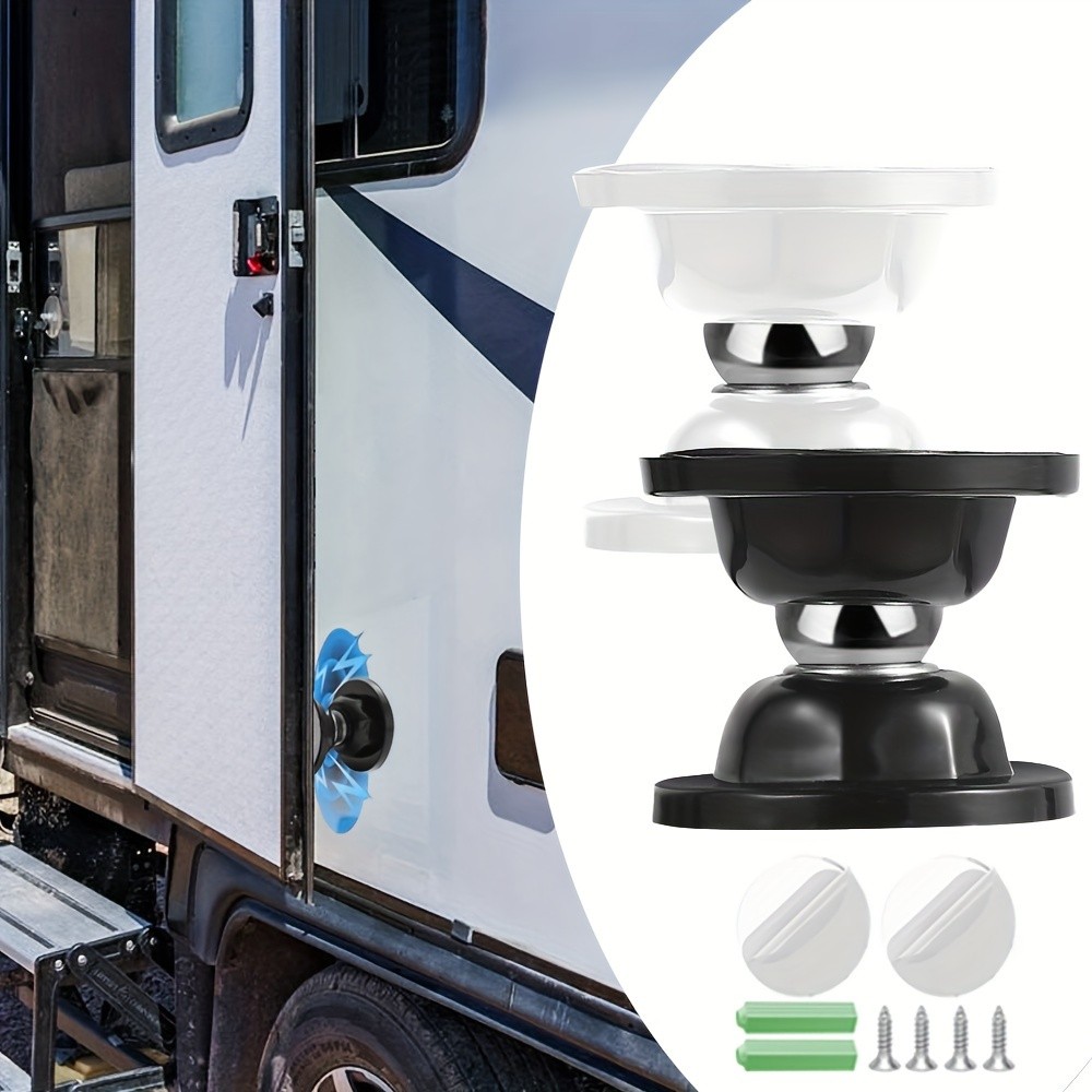 MCMLS Heavy-Duty Magnetic RV Door Holder – Anti-Collision, Non-Slip Door Stopper for NZ Campers, Motorhomes & Indoor Use