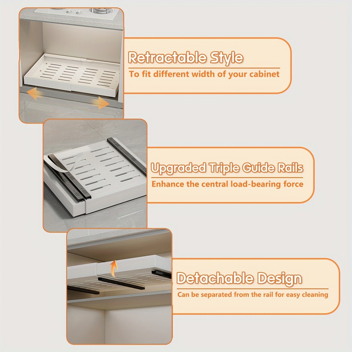 MCMLS Expandable Pull-Out Cabinet Rack – Heavy-Duty Adjustable Under-Sink Organizer for NZ Kitchens & Pantries