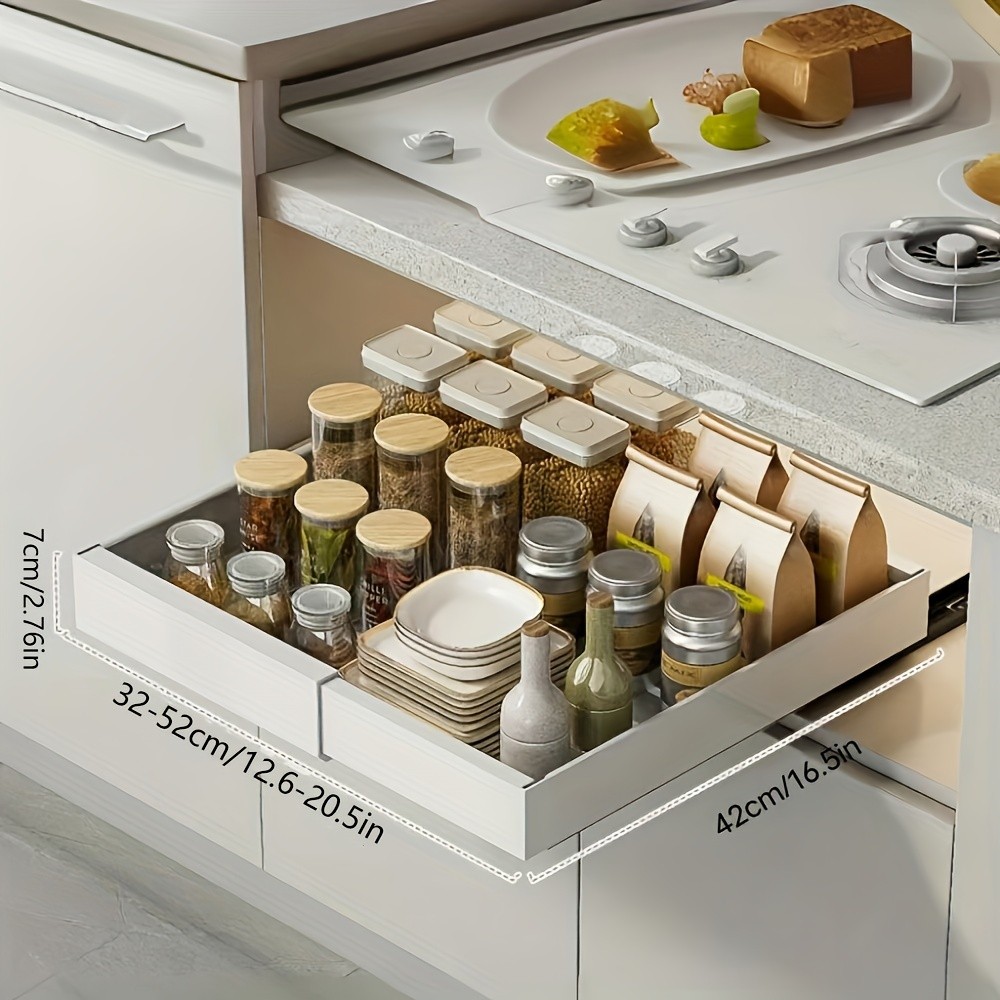 MCMLS Expandable Pull-Out Cabinet Rack – Heavy-Duty Adjustable Under-Sink Organizer for NZ Kitchens & Pantries