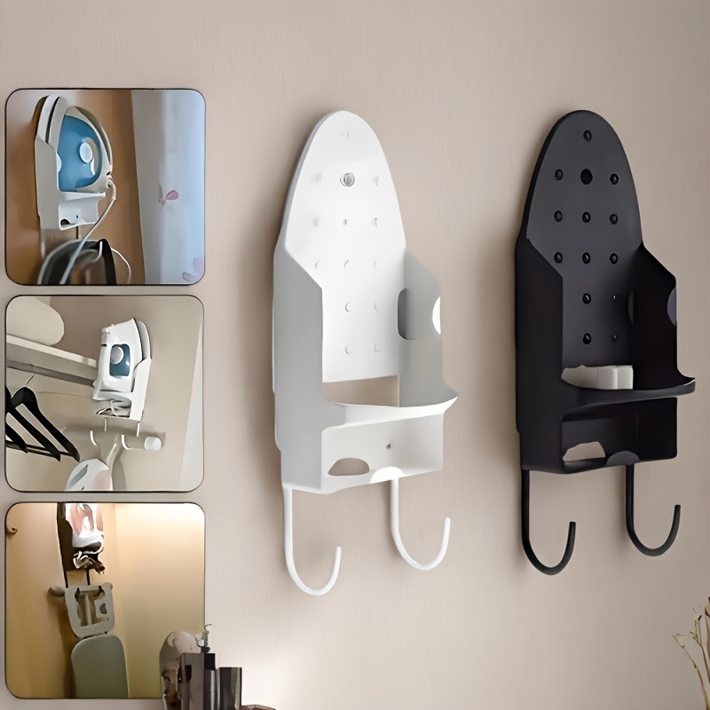 MCMLS Heavy-Duty Ironing Board Holder – Wall-Mounted Space-Saving Rack with Dual Hooks for NZ Homes & Apartments