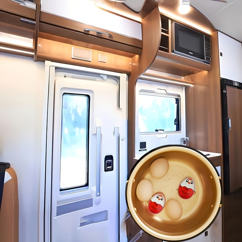 YUHUPHYLLIC Changing Egg Timer & Boiled Egg Holder – Easy-to-Read Timer for Perfect NZ Soft & Hard Boiled Eggs