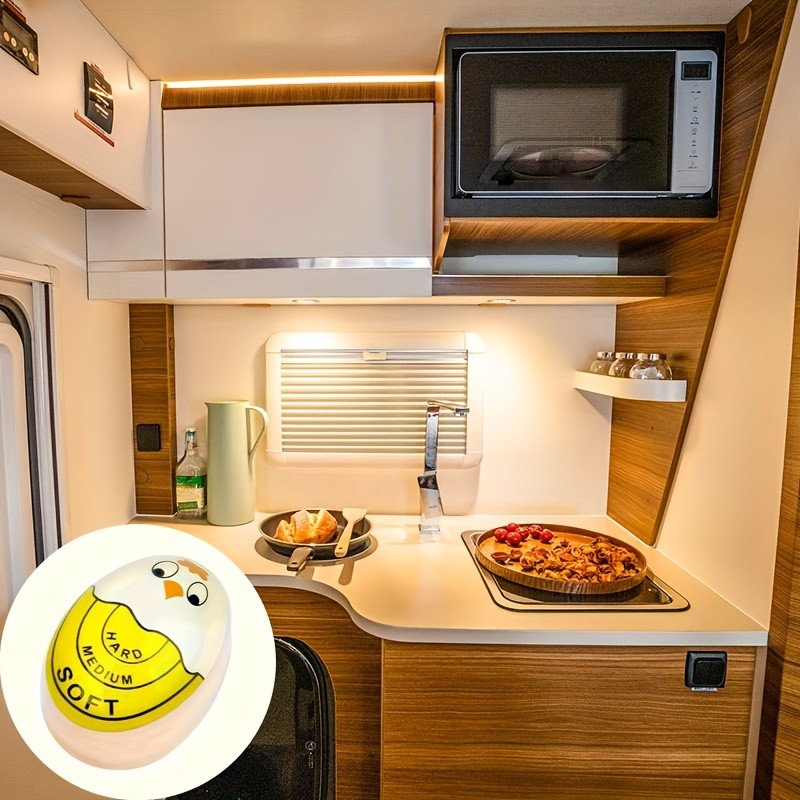 YUHUPHYLLIC Changing Egg Timer & Boiled Egg Holder – Easy-to-Read Timer for Perfect NZ Soft & Hard Boiled Eggs