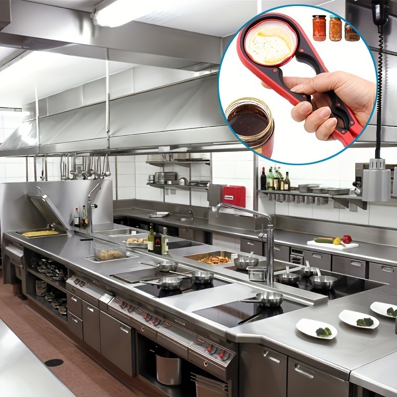 YUHUPHYLLIC 4-in-1 Multifunctional Portable Bottle Opener – Non-Slip Can Opener for Beer, Bottles & Jars in NZ Kitchens