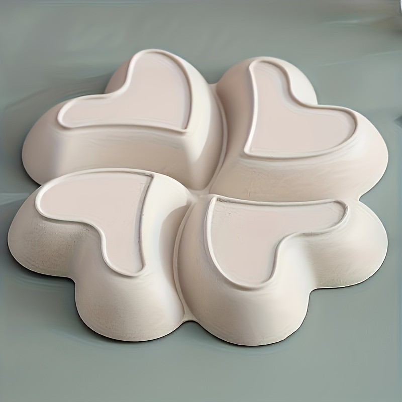 YUHUPHYLLIC Heart-Shaped Divided Fruit Tray – Reusable Snack & Dessert Platter for NZ Parties & Home Use