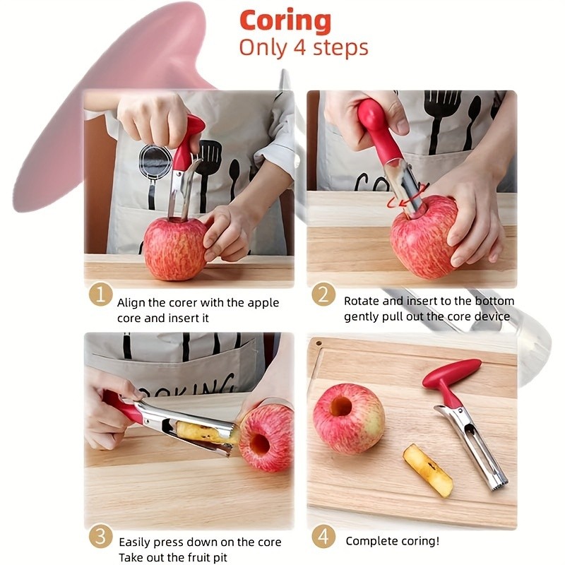 YUHUPHYLLIC Apple Core Remover – Durable Stainless Steel Tool with Ergonomic Handle for NZ Kitchens