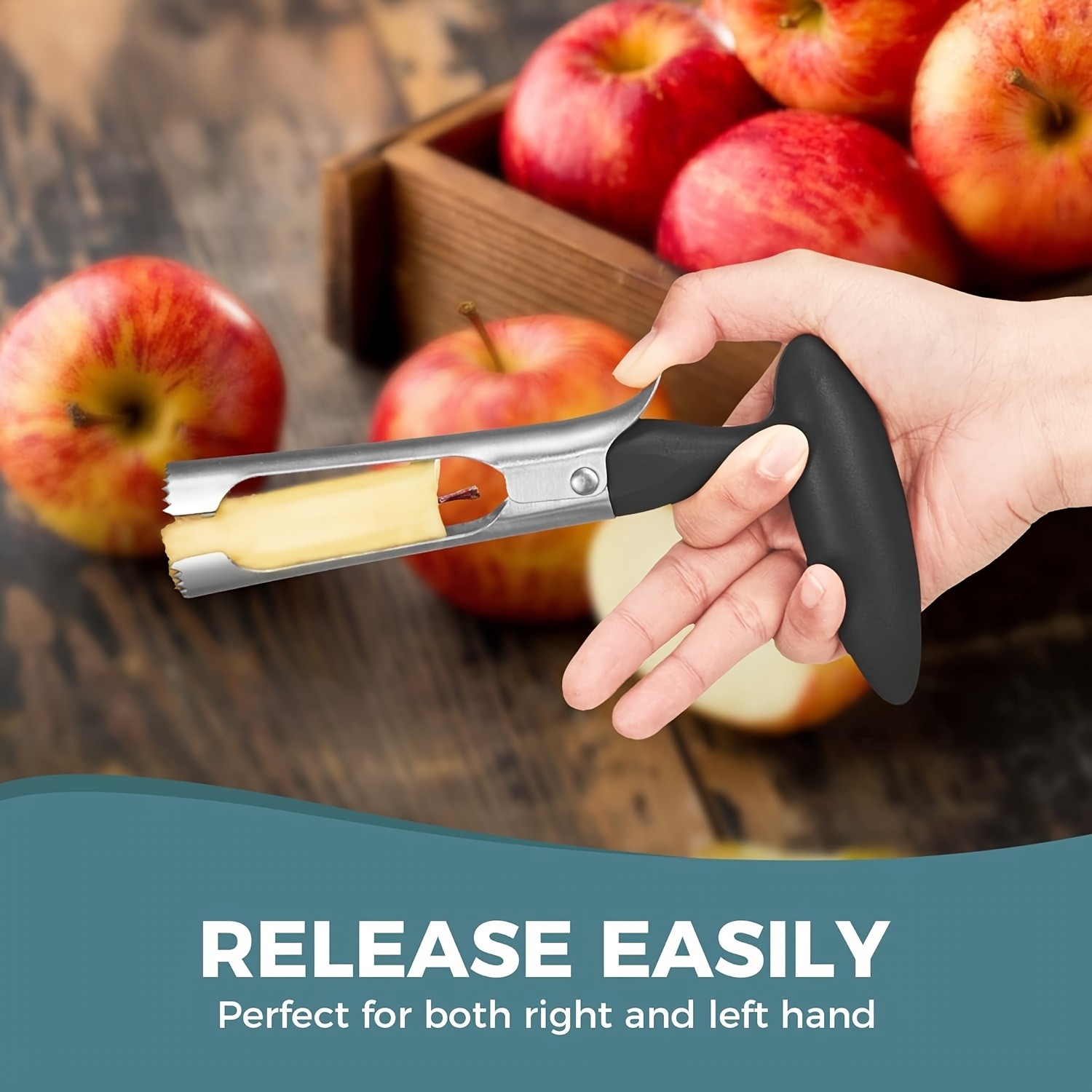YUHUPHYLLIC Apple Core Remover – Durable Stainless Steel Tool with Ergonomic Handle for NZ Kitchens