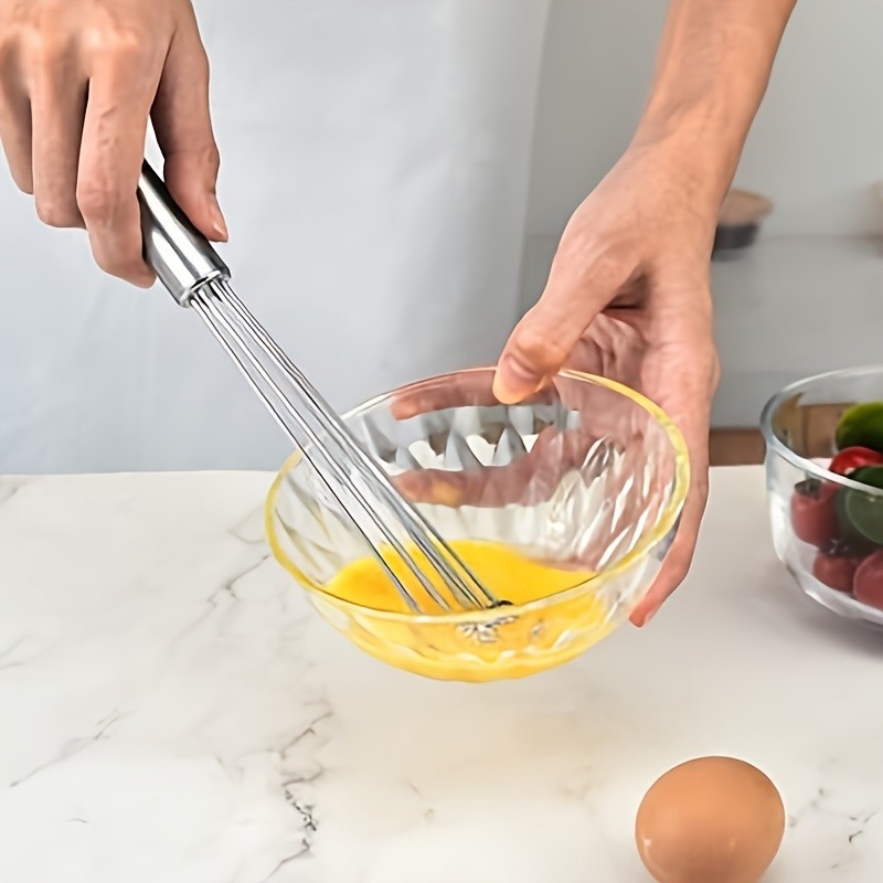 YUHUPHYLLIC 25.4cm Stainless Steel Bead Whisk – Handheld Egg, Cream & Sauce Whisk for NZ Kitchens