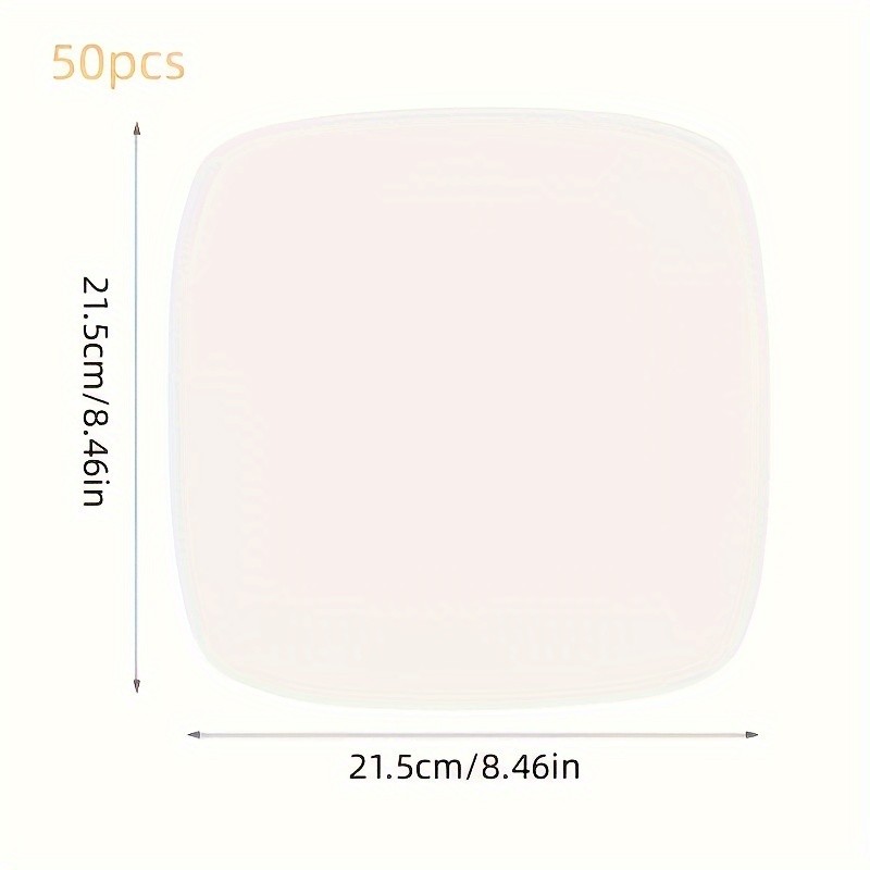 YUHUPHYLLIC 50pcs Air Fryer Liners – Non-Stick Oil Absorbing Parchment Paper for Cooking & Baking