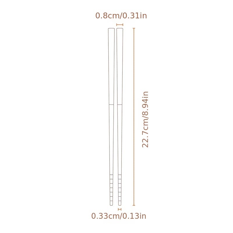 YUHUPHYLLIC 4 Pairs Stainless Steel Chopsticks – Reusable, Non-Slip, Dishwasher Safe Utensils for NZ Dining