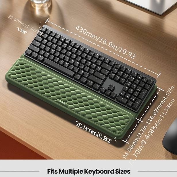 Vaydeer Ergonomic Wrist Rest with Keyboard Stand & Mouse Pad – Memory Foam Support for Office & Home Use