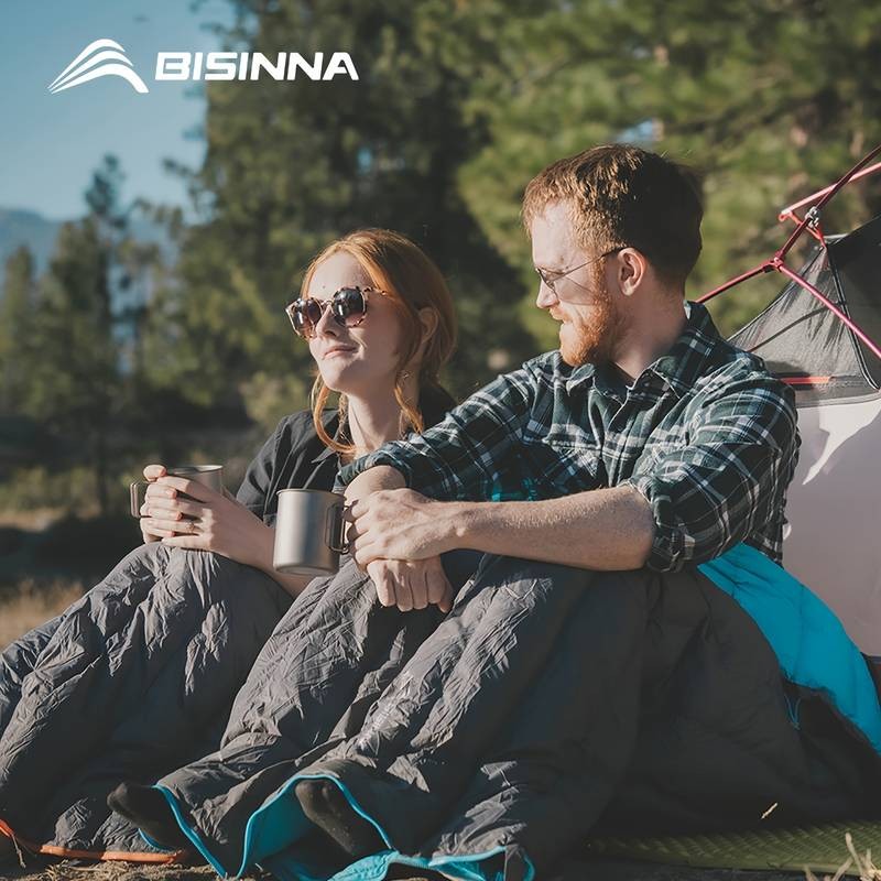 BISINNA Ultralight Down Sleeping Bag – 90% Down Insulation for Winter Warmth