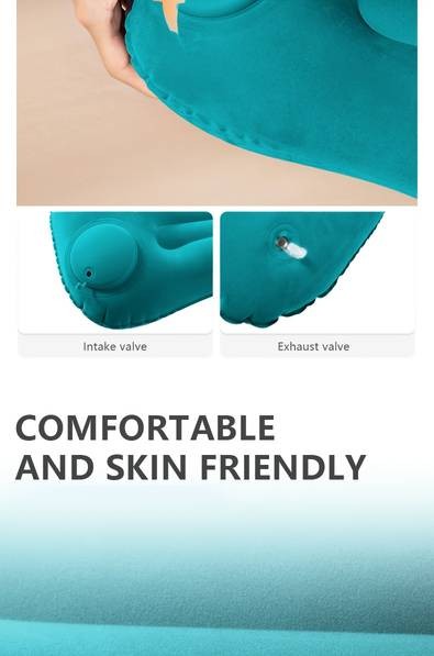 BISINNA Ultra-Light Press-to-Inflate Pillow – Minimalist Design for Camping, Hiking & Travel