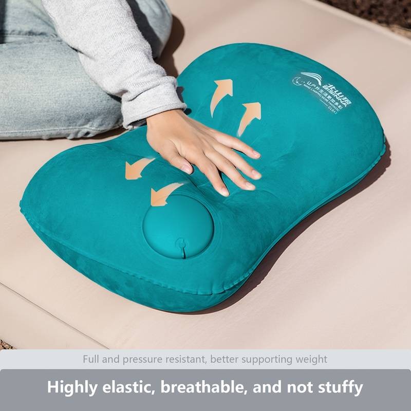 BISINNA Ultra-Light Press-to-Inflate Pillow – Minimalist Design for Camping, Hiking & Travel